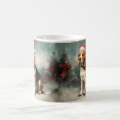 Beagle Hond in Sneeuw Kerstmis Koffiemok (Center)