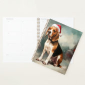 Beagle Hond in Sneeuw Kerstmis Planner (Display)