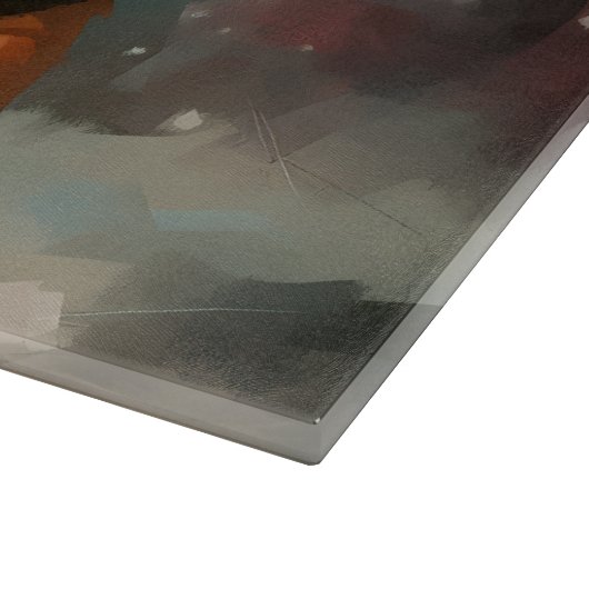 Beagle Hond in Sneeuw Kerstmis Snijplank (Hoek)