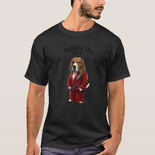 Beagle Hond Judo Karate Meester In Rode Judogi 1 T-shirt