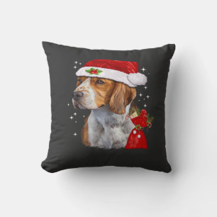 Beagle hond kerst T-shirt hond familie kerst Kussen