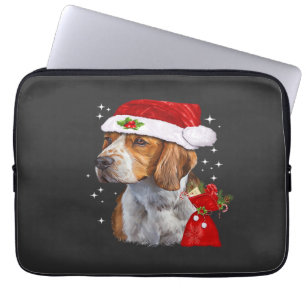 Beagle hond kerst T-shirt hond familie kerst Laptop Sleeve