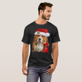 Beagle hond Kerst T-shirt Kerst hond essentieel (Voorkant volledig)