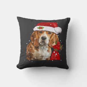 Beagle Hond Kerst T-shirt Kerst Hond Essentieel Kussen