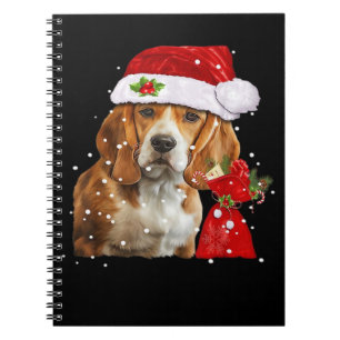 Beagle-hond kerst T-shirt Kerst hond essentieel Notitieboek