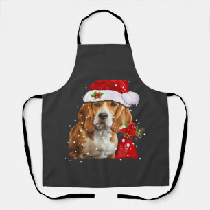 Beagle-hond kerst T-shirt Kerst hond essentieel Schort