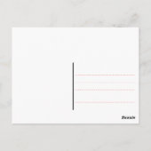 Beagle-hond kerstmis briefkaart (Achterkant)