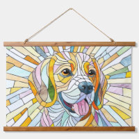 Beagle hond - Kleurrijke Mozaïek kunst