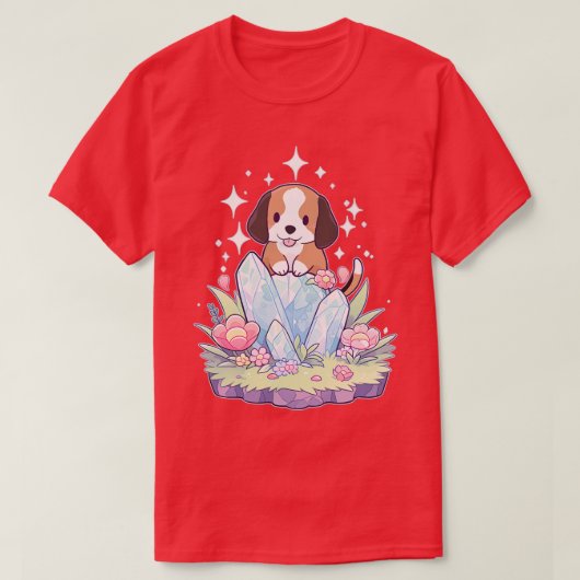 Beagle Hond Kristal T-shirt (Design voorkant)