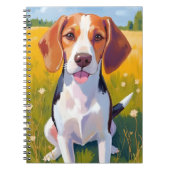 Beagle-hond kunstschilderij notitieboek (Voorkant)