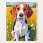 Beagle-hond kunstschilderij planner (Achterkant)