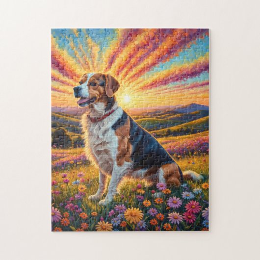 Beagle hond legpuzzel (Verticaal)