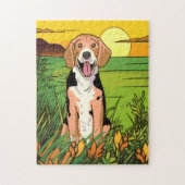 Beagle hond legpuzzel (Verticaal)