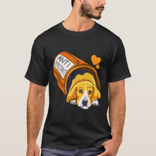 Beagle Hond Mam Papa Eigenaar Antidepressivum Gelu T-shirt