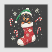 Beagle-hond met kerstmuts Kerstliefhebbers (Voorkant)