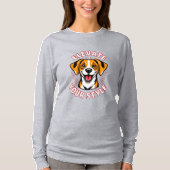 Beagle Hond met Tekstkunst T-shirt (Voorkant)