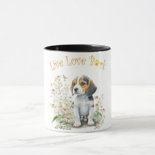 Beagle Hond Moeder Bloemstuk Mok