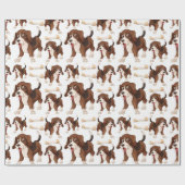 Beagle hond naadloos papier voor verpakkingsdoelei (Vlak)