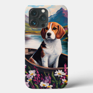 Beagle-hond op een peddel: Een landschappelijk avo Case-Mate iPhone Case