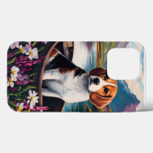 Beagle-hond op een peddel: Een landschappelijk avo Case-Mate iPhone Case (Achterkant (horizontaal))