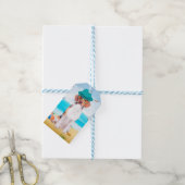 Beagle Hond Op Strand Cadeaulabel (Met Touw)