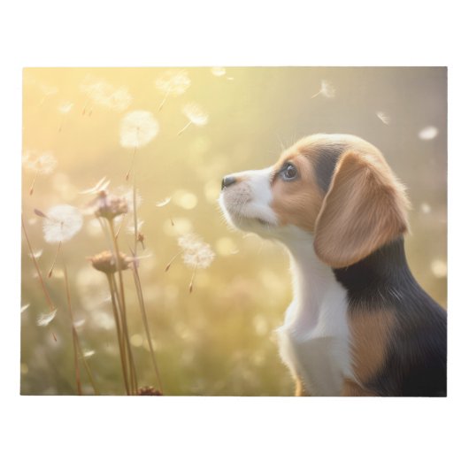 Beagle Hond Pet Dier Rustig Vreedzaam Notitieblok (Voorkant)