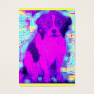 beagle hond popart visitekaartje
