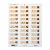 Beagle-hond retouradreslabel etiket (Full Sheet)