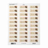 Beagle-hond retouradreslabel etiket (Full Sheet)