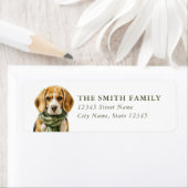 Beagle-hond retouradreslabels etiket (Insitu)