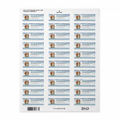 Beagle-hond retouradreslabels etiket (Full Sheet)
