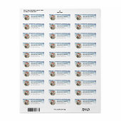 Beagle-hond retouradreslabels etiket (Full Sheet)
