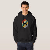 Beagle Hond Retro Ontwerp Hoodie (Voorkant volledig)