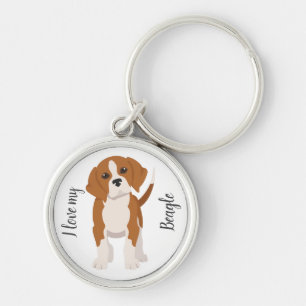 Beagle hond sleutelhanger