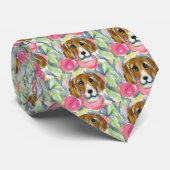Beagle hond stropdas (Opgerold)