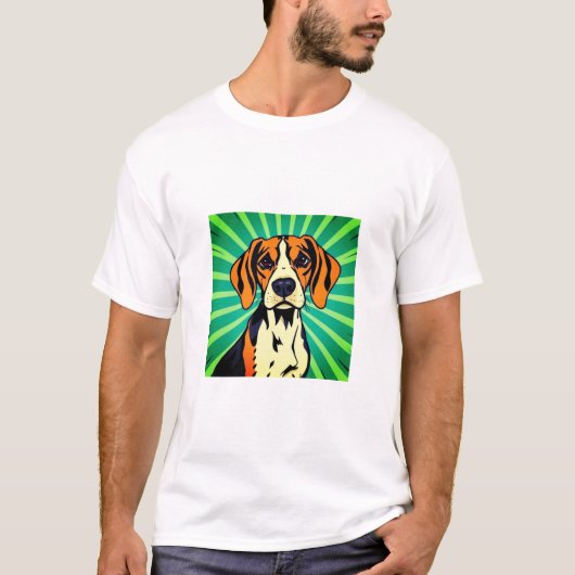 Beagle hond t-shirt (Voorkant)