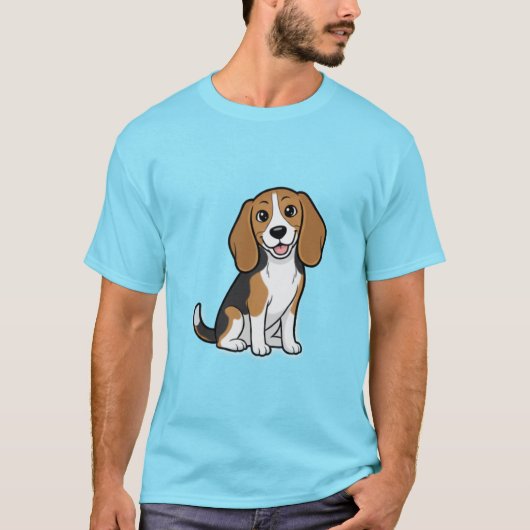 Beagle hond t-shirt (Voorkant)