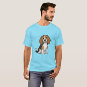 Beagle hond t-shirt (Voorkant volledig)