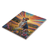 Beagle hond tegeltje (Zijkant)