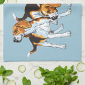 beagle hond theedoek (Gevouwen)