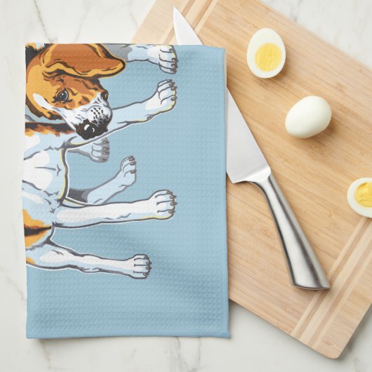 beagle hond theedoek (Quarter Fold)