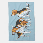 beagle hond theedoek (Verticaal)