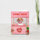 Beagle-hond Valentijnsdag Kussende Booth Kaart (Voorkant)