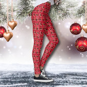 Beagle honden dragen kerstmutsen leggings