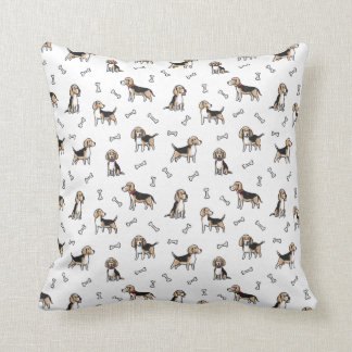 Beagle honden patroon kussen
