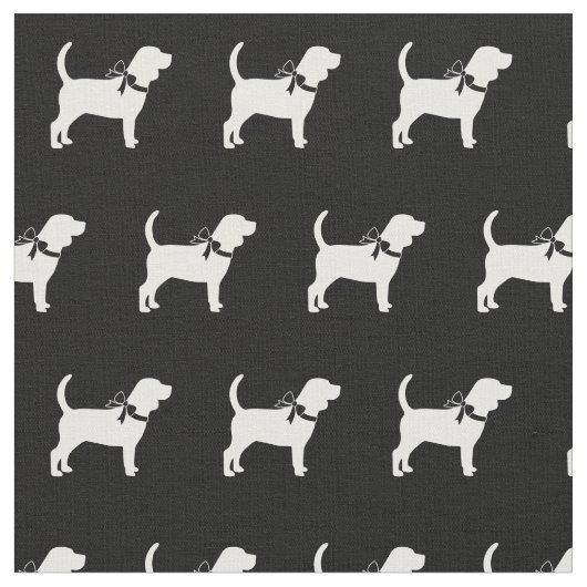 Beagle Honden Silhouet Huisdier Stof (Close Up)