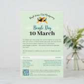 Beagle Hondendag Postkantoor Briefpapier (Staand voorkant)