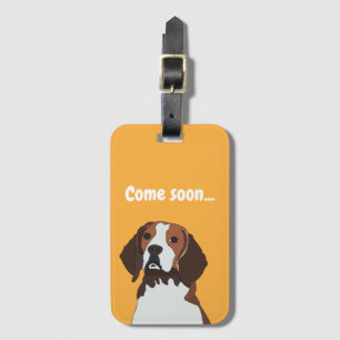 Beagle-hondenliefhebber Beagle  Bagagelabel