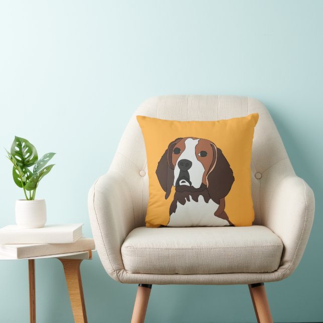Beagle-hondenliefhebber Beagle Kussen (Stoel)