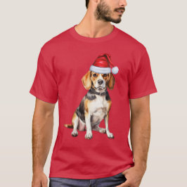 Beagle Hondenliefhebber Funny Christmas T-shirt